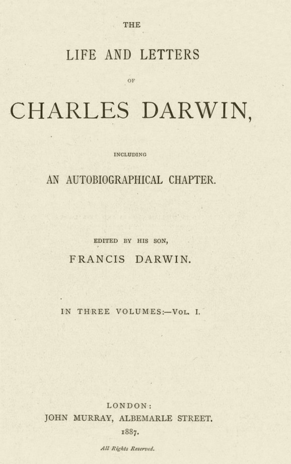 The Autobiography of Charles Darwin